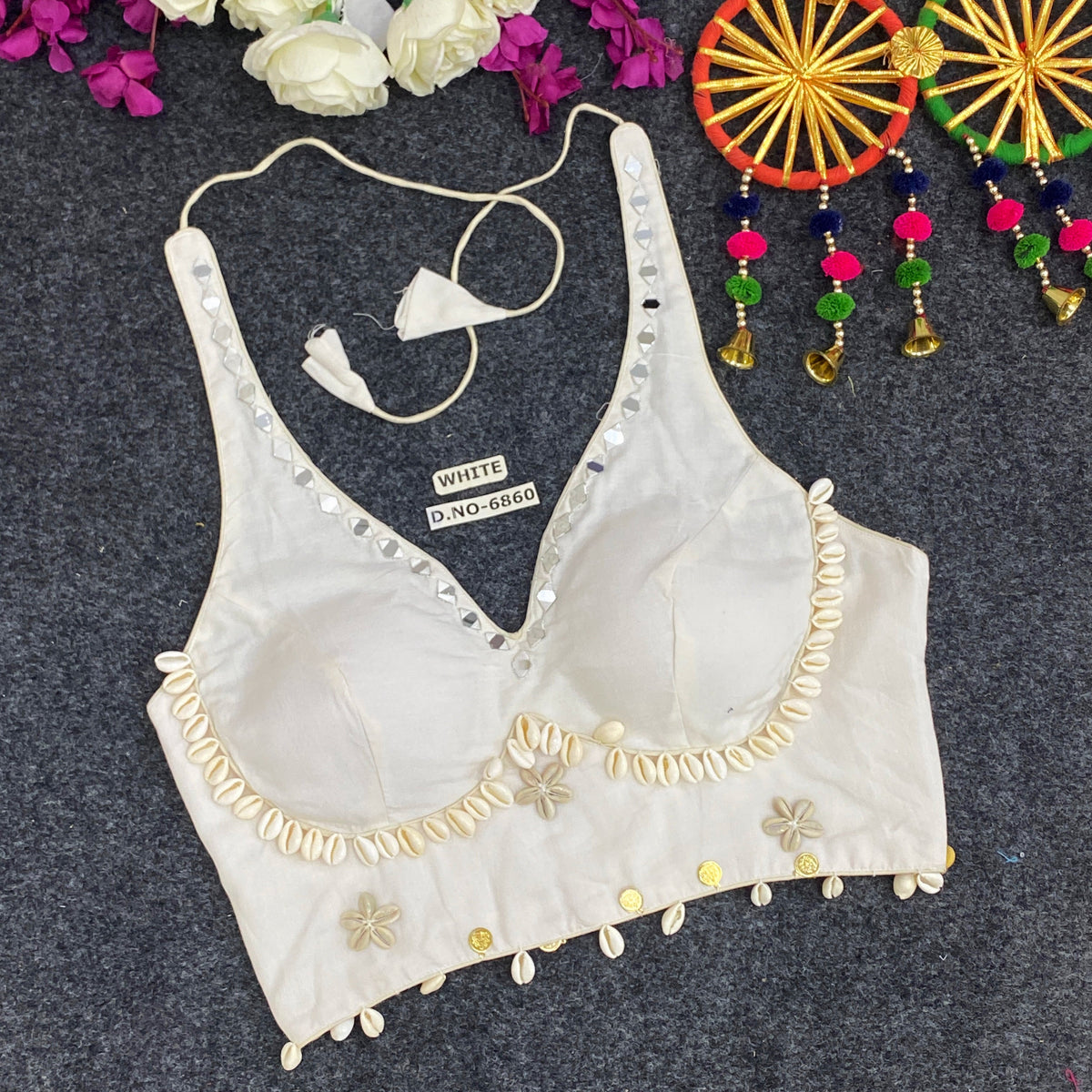 Navratri Stretchable Blouse - BL6860 – Botte Green – view 9