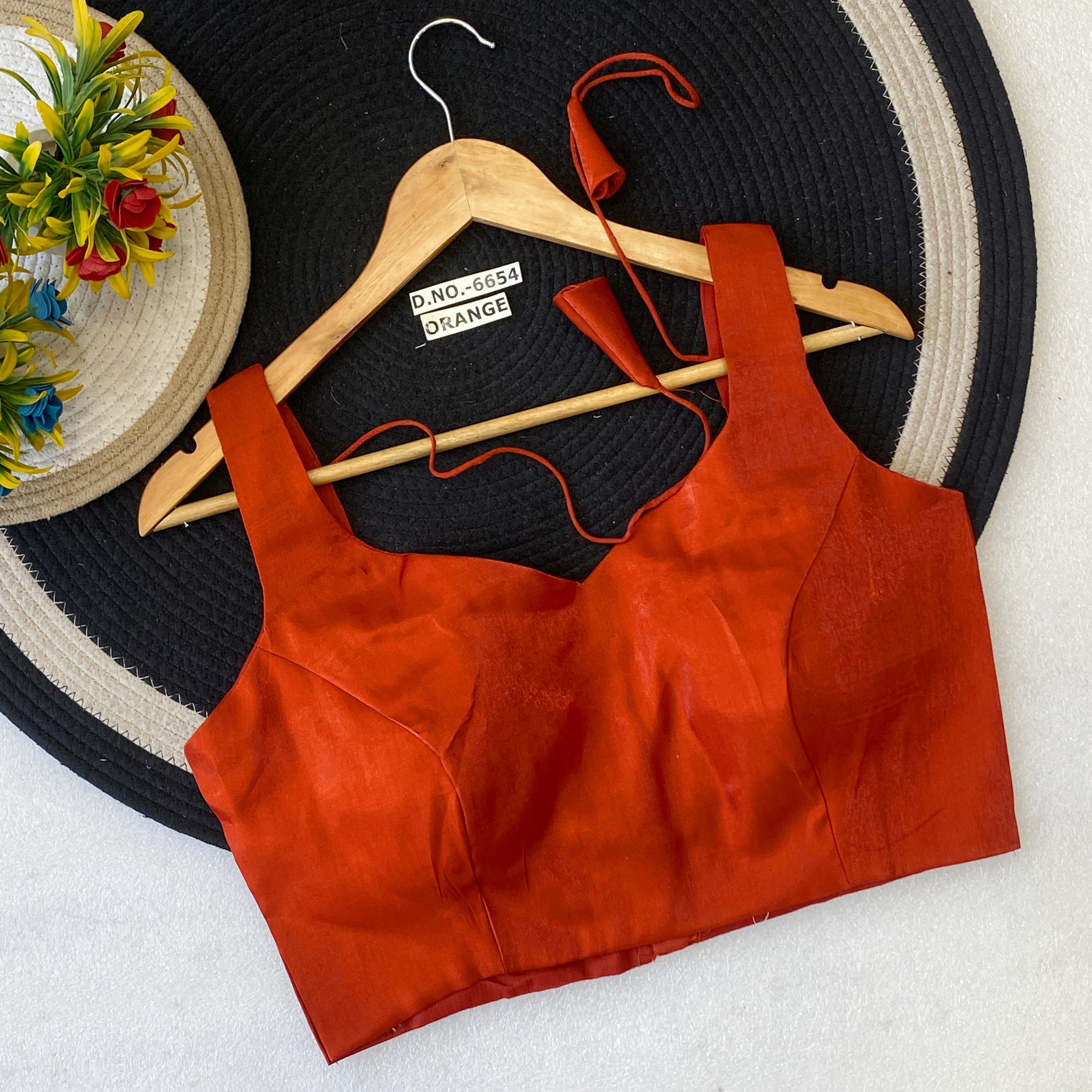 Premium Broad Strap Sleeveless Blouse - Seamless Finish Designer Wear - Des- 6654 – Rani – view 15