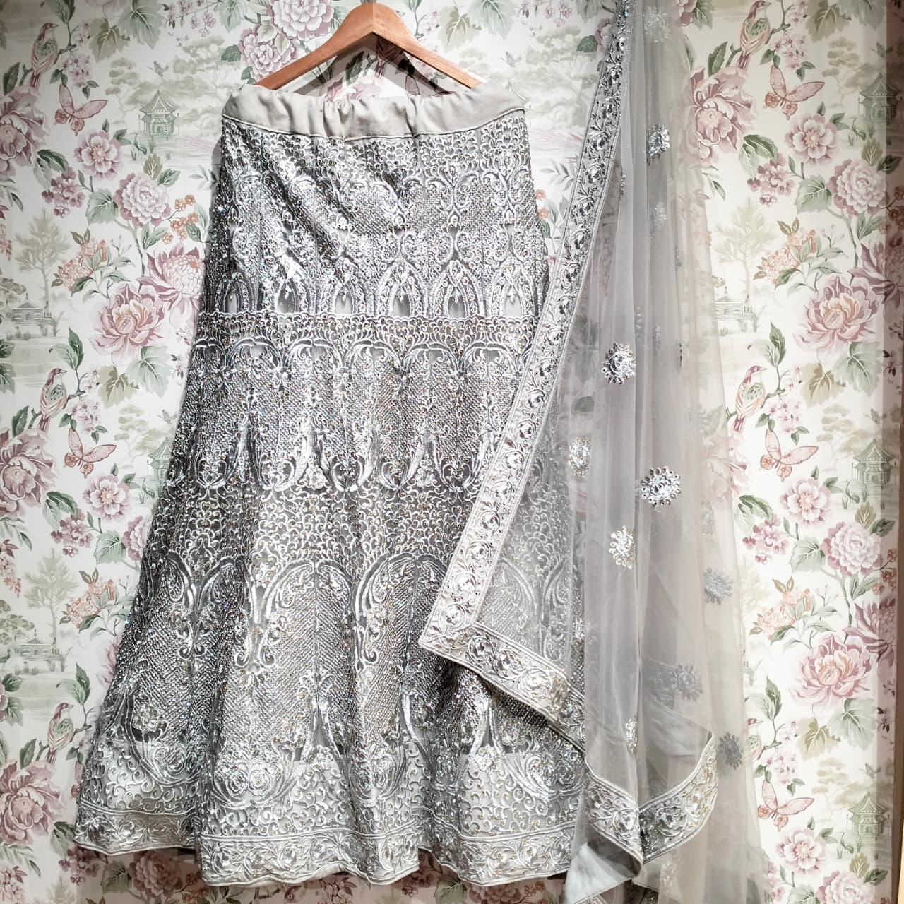 The Parampara Collection: Peach Heritage Lehenga Ensemble II – Peach – view 2