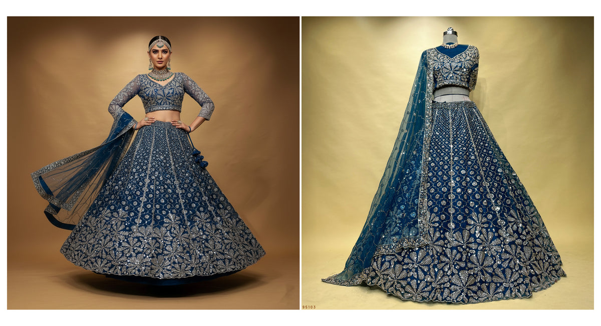 The Banaras Loom Edit: Wine Heritage Lehenga Ensemble I – Wine – view 3