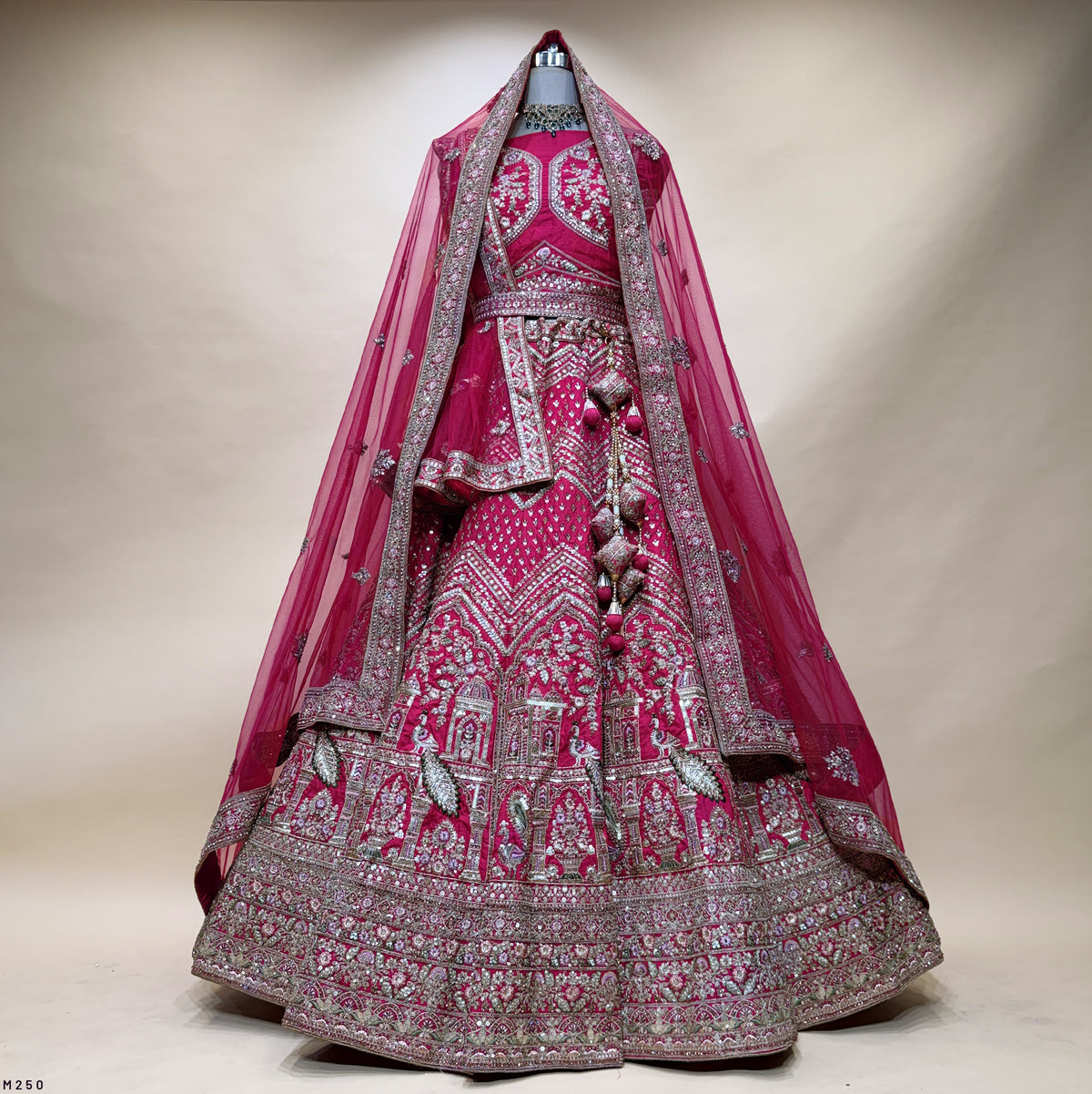 The Rajputana Darbar Edit: Pink Heritage Lehenga Ensemble – Pink – view 1