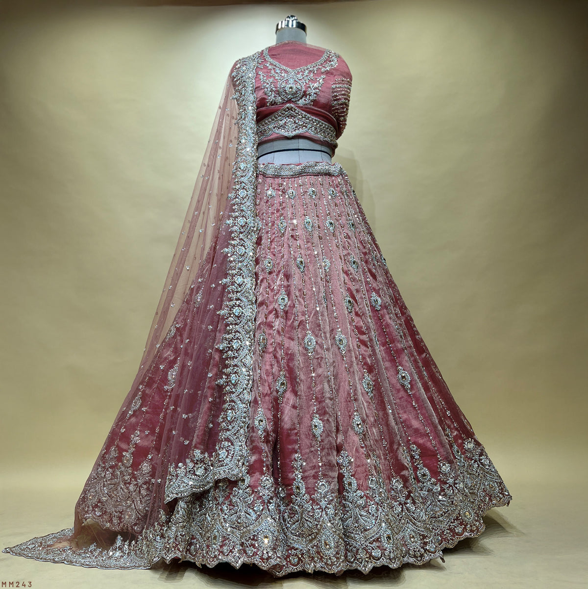 The Marwar Collection Edit: Blue Heritage Lehenga Ensemble – Blue – view 1