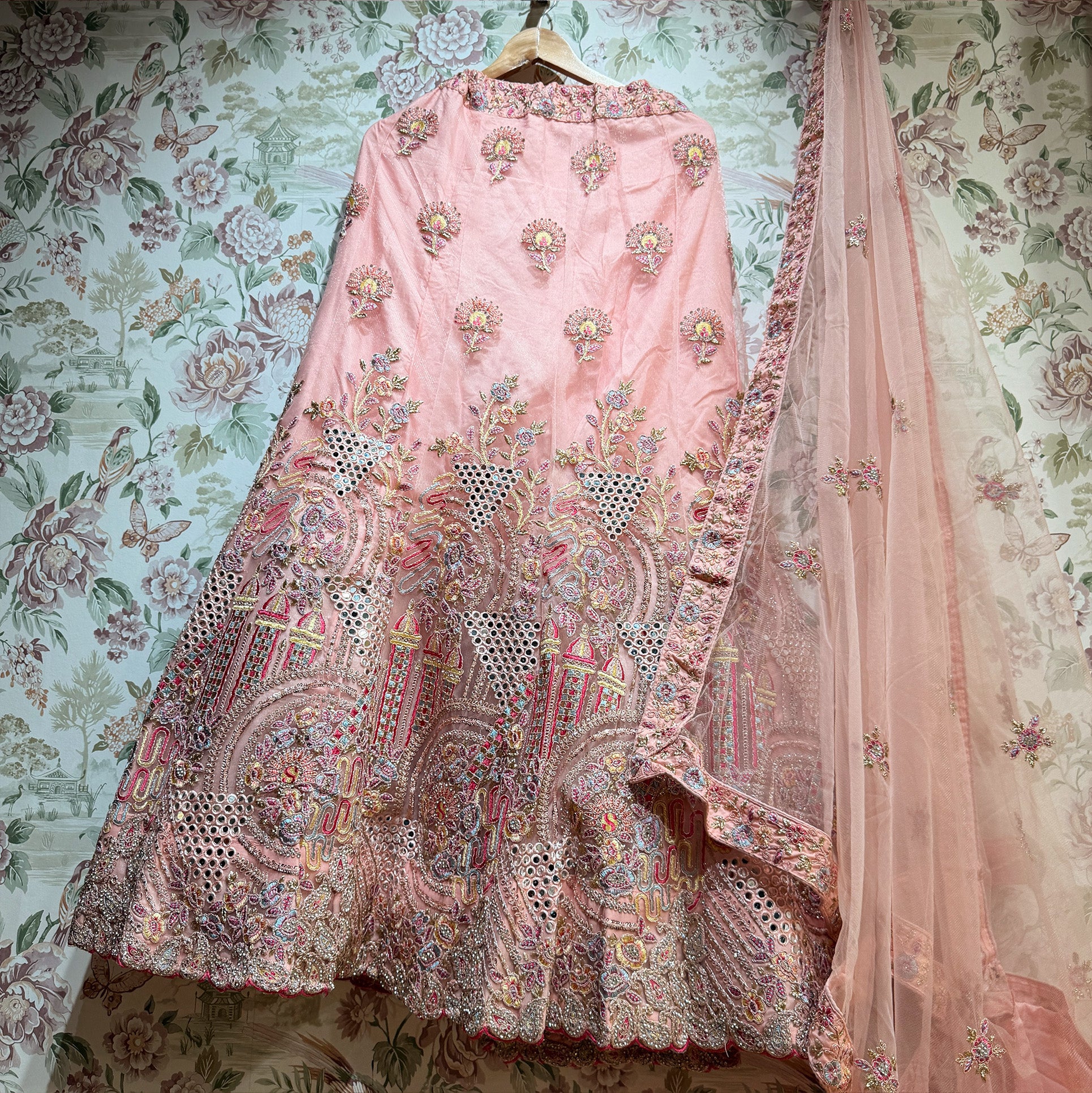 The Jaipur Palace Collection: Blue Heritage Lehenga Ensemble I – Blue – view 2
