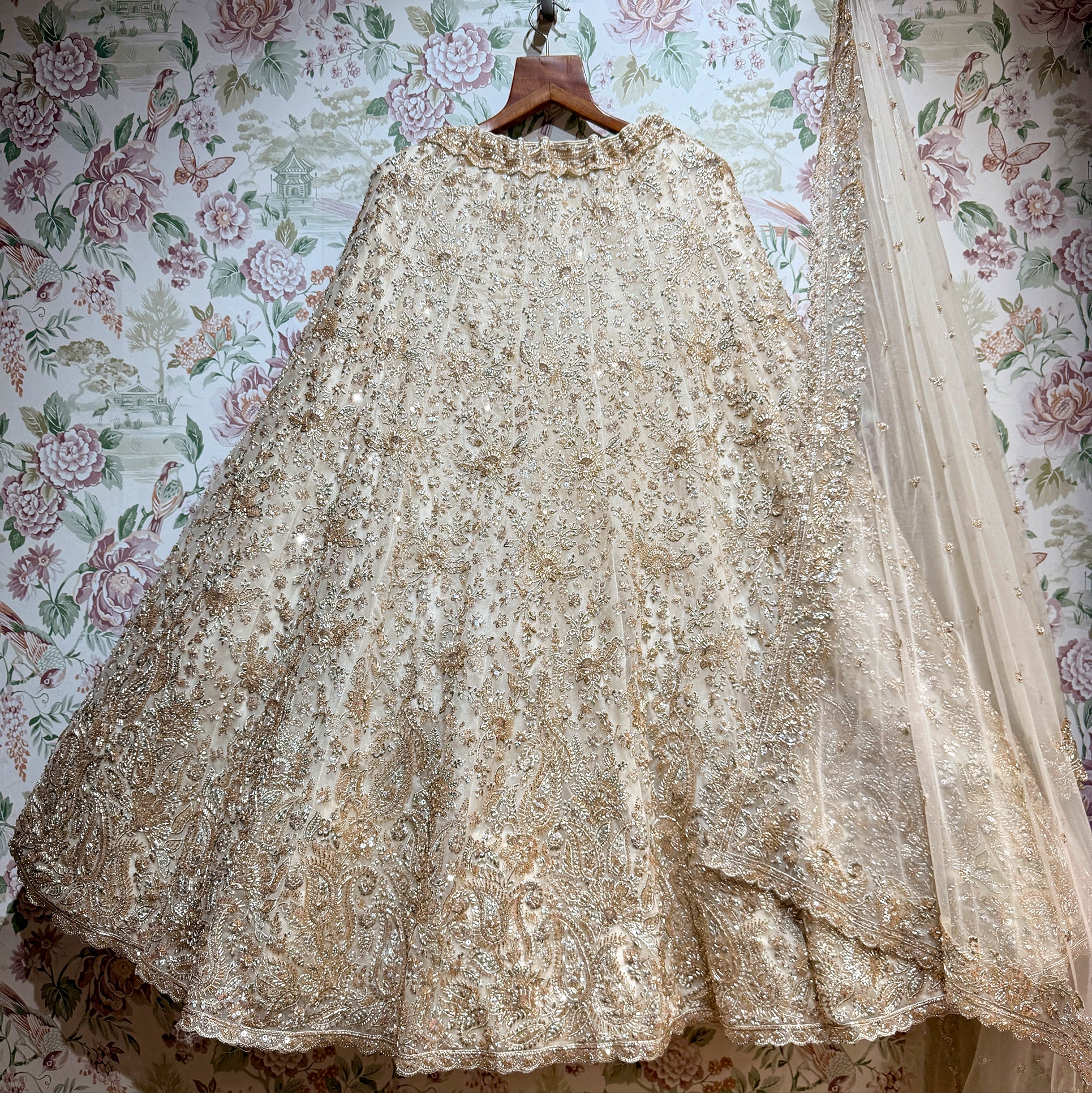 The Rajputana Darbar Edit: Blue Heritage Lehenga Ensemble II – Blue – view 1