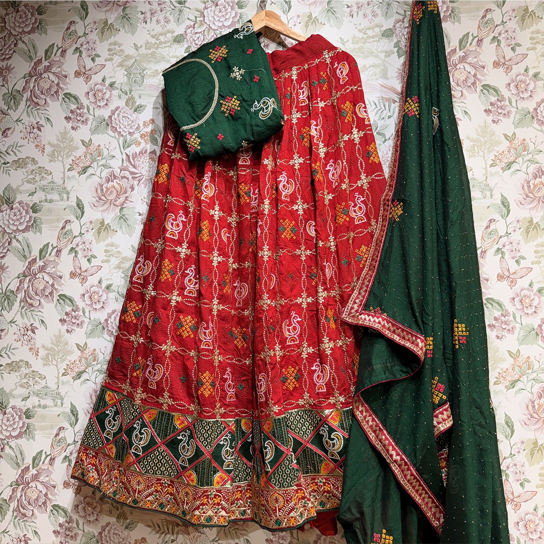 The Marwar Collection Edit: Green Heritage Lehenga Ensemble I – Green – view 4