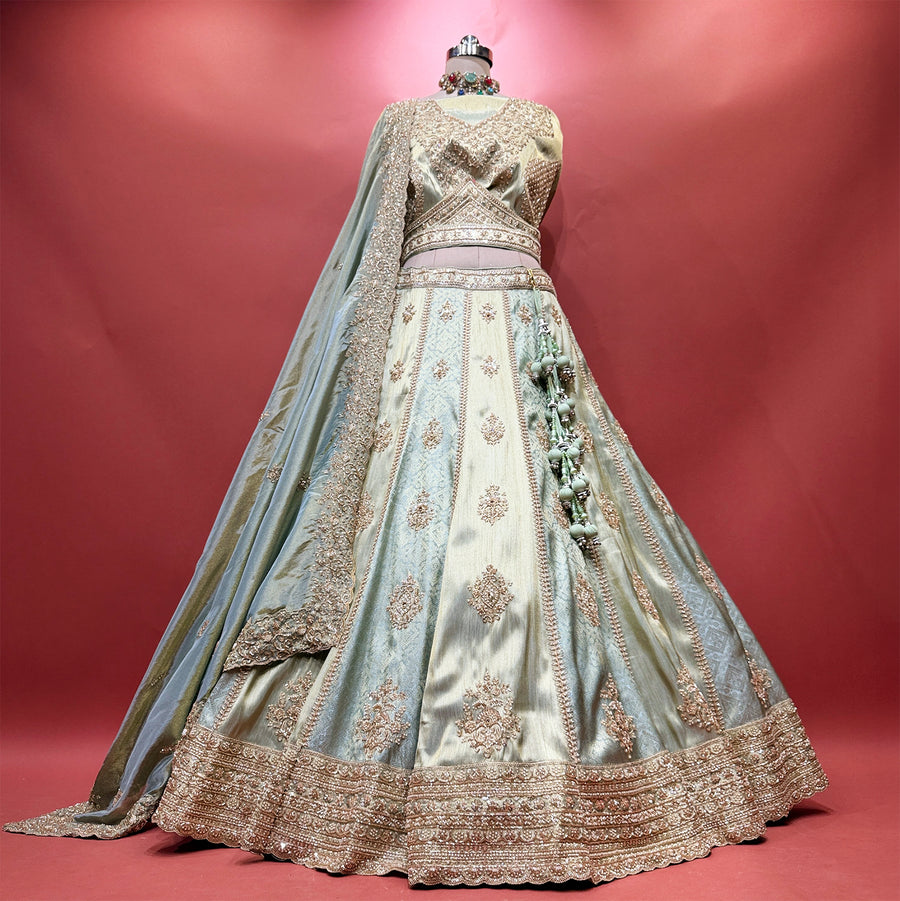 The Kamalini Collection: Baby Pink Lehenga Ensemble III