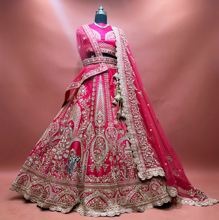 The Chandrika Collection: Pink Lehenga Ensemble