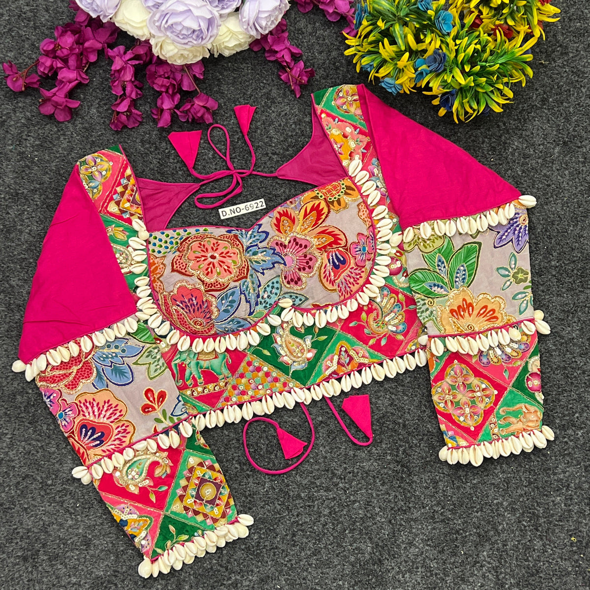 Navratri Full Sleeve Kodi Work Blouse - Des- 6922