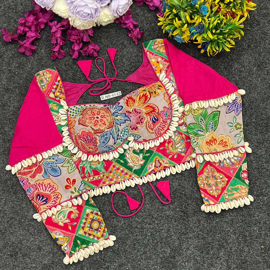 Navratri Full Sleeve Kodi Work Blouse - Des- 6922