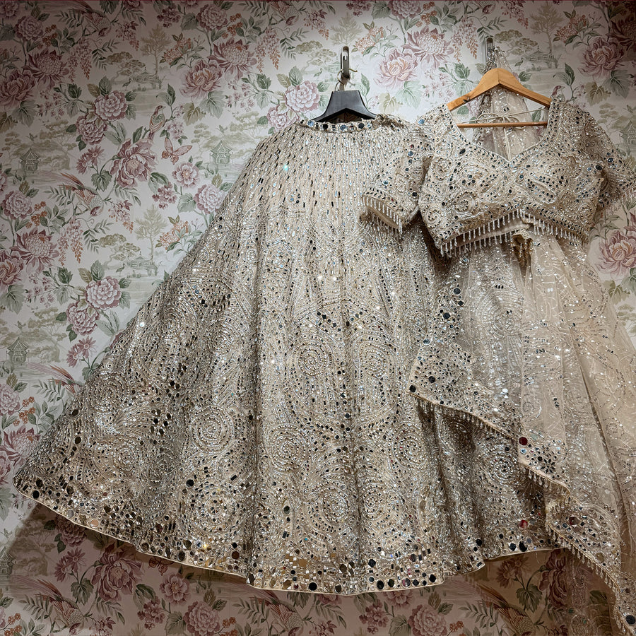 The Padma Palace Edit: Ivory Lehenga Ensemble
