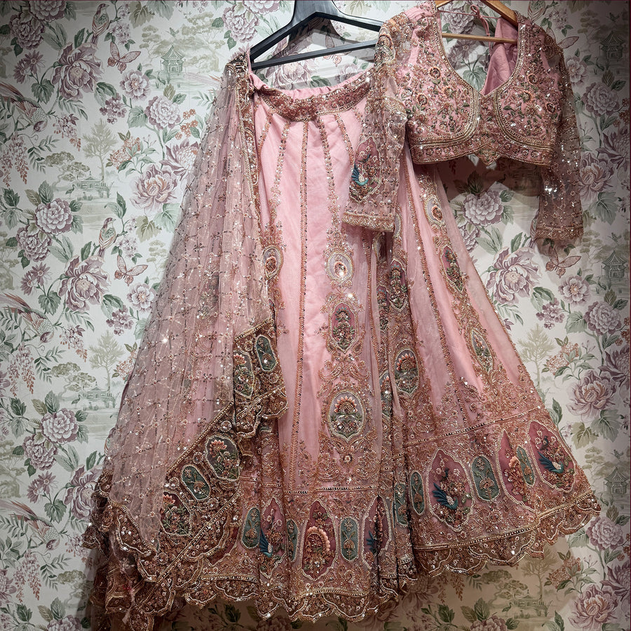 The Kesariya Heritage Edit: Baby Pink Lehenga Ensemble II