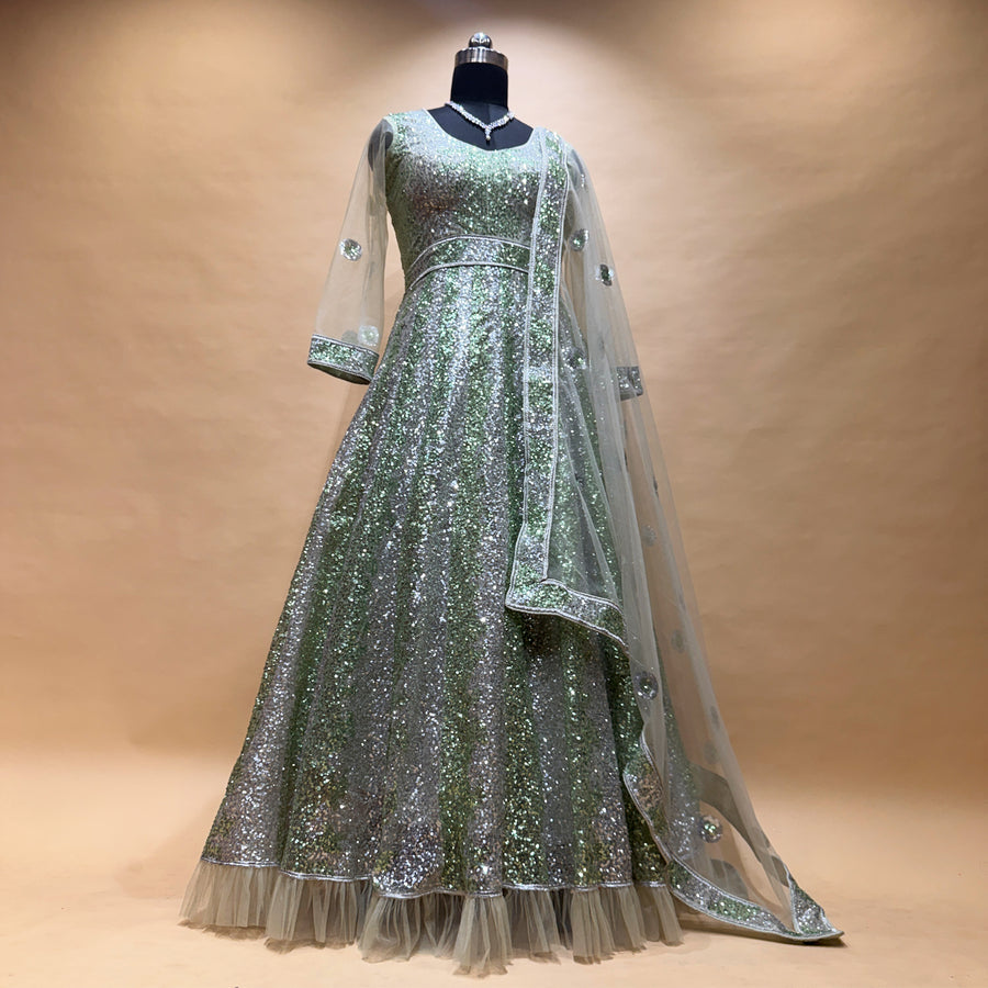 The Utsav Collection: Black Heritage Lehenga Ensemble I