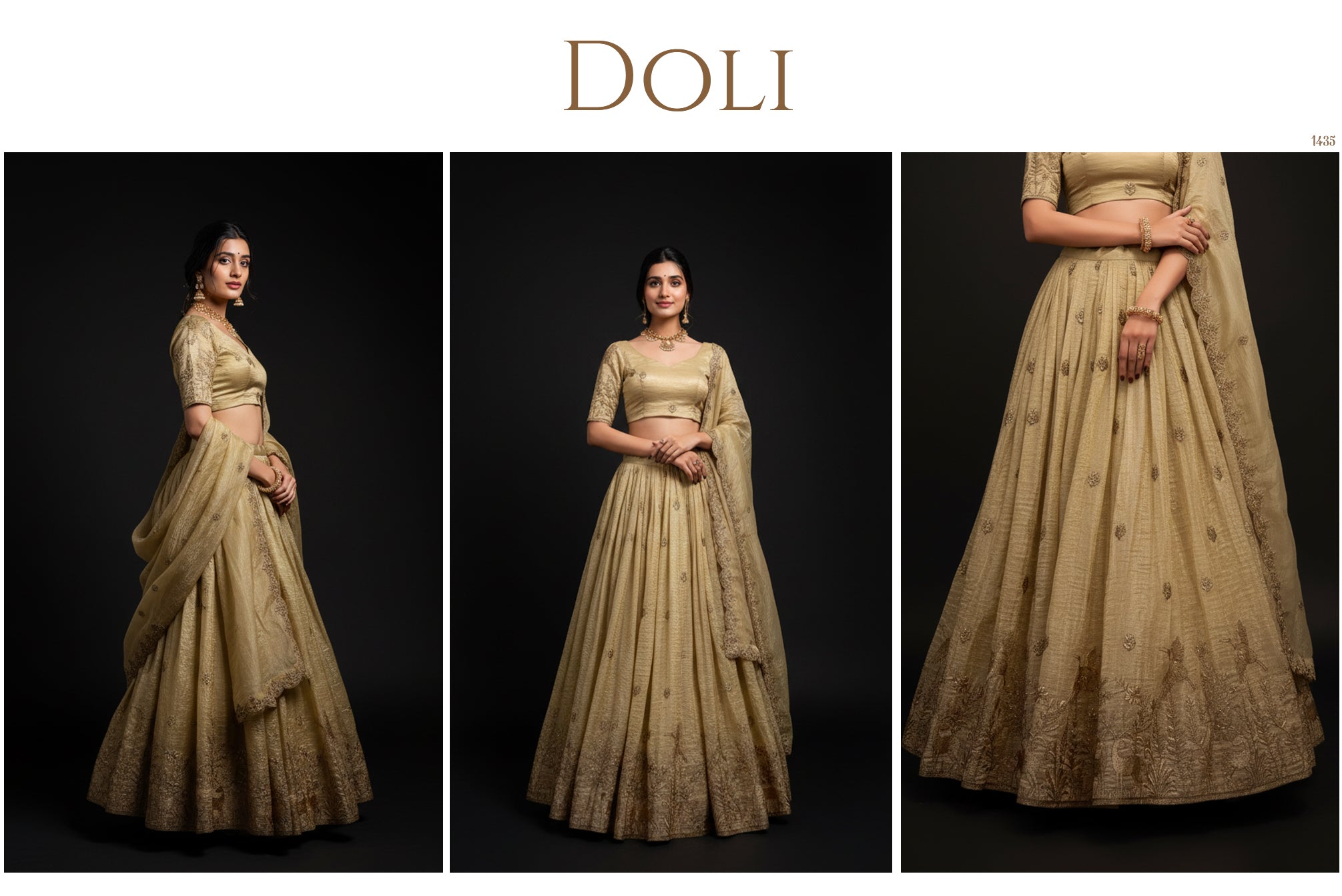 The Kashi Trousseau Heirloom: Lavender Silk Lehenga Ensemble – Lavender – view 2