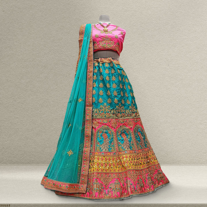 The Udaipur Royal Heirloom: Pink Heritage Lehenga Ensemble