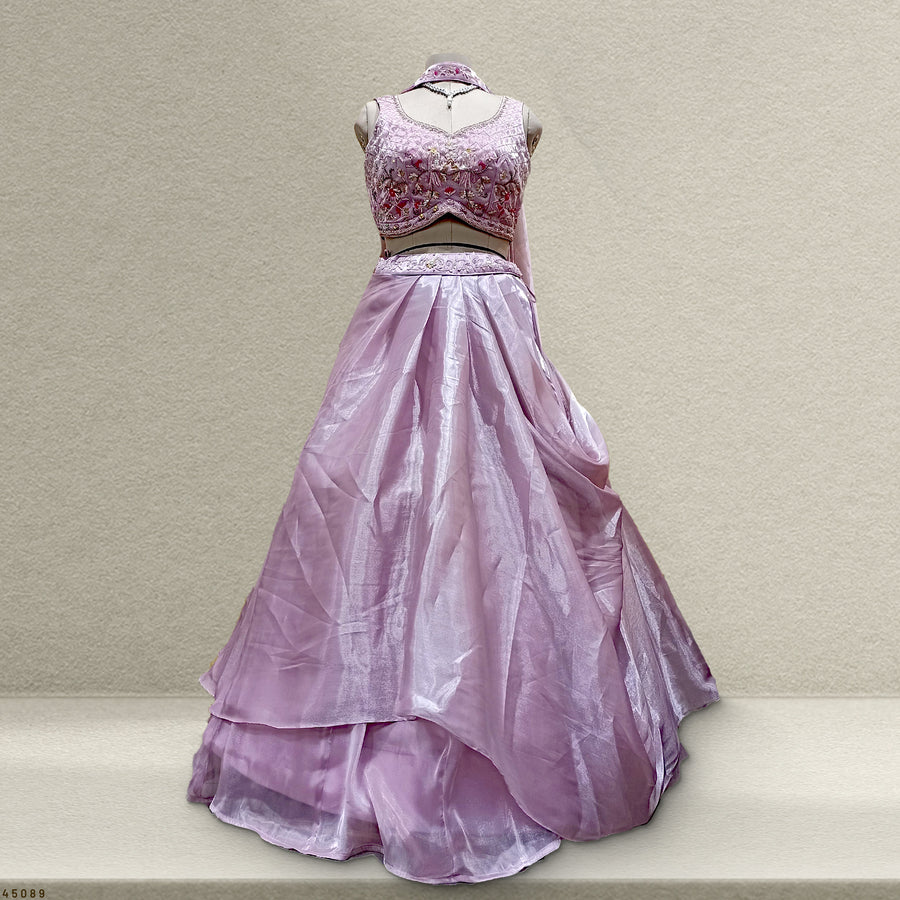 The Utsav Collection: Blue Heritage Lehenga Ensemble II