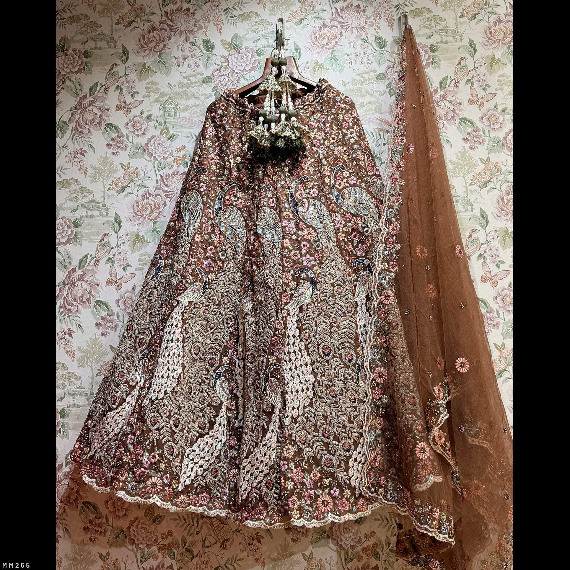 The Parampara Darbar: Heritage Lehenga Ensemble IV – Multi Colour – view 1