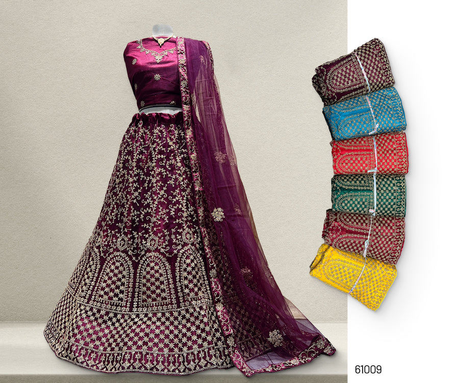 The Mewar Heritage Collection: Wine Heritage Lehenga Ensemble II