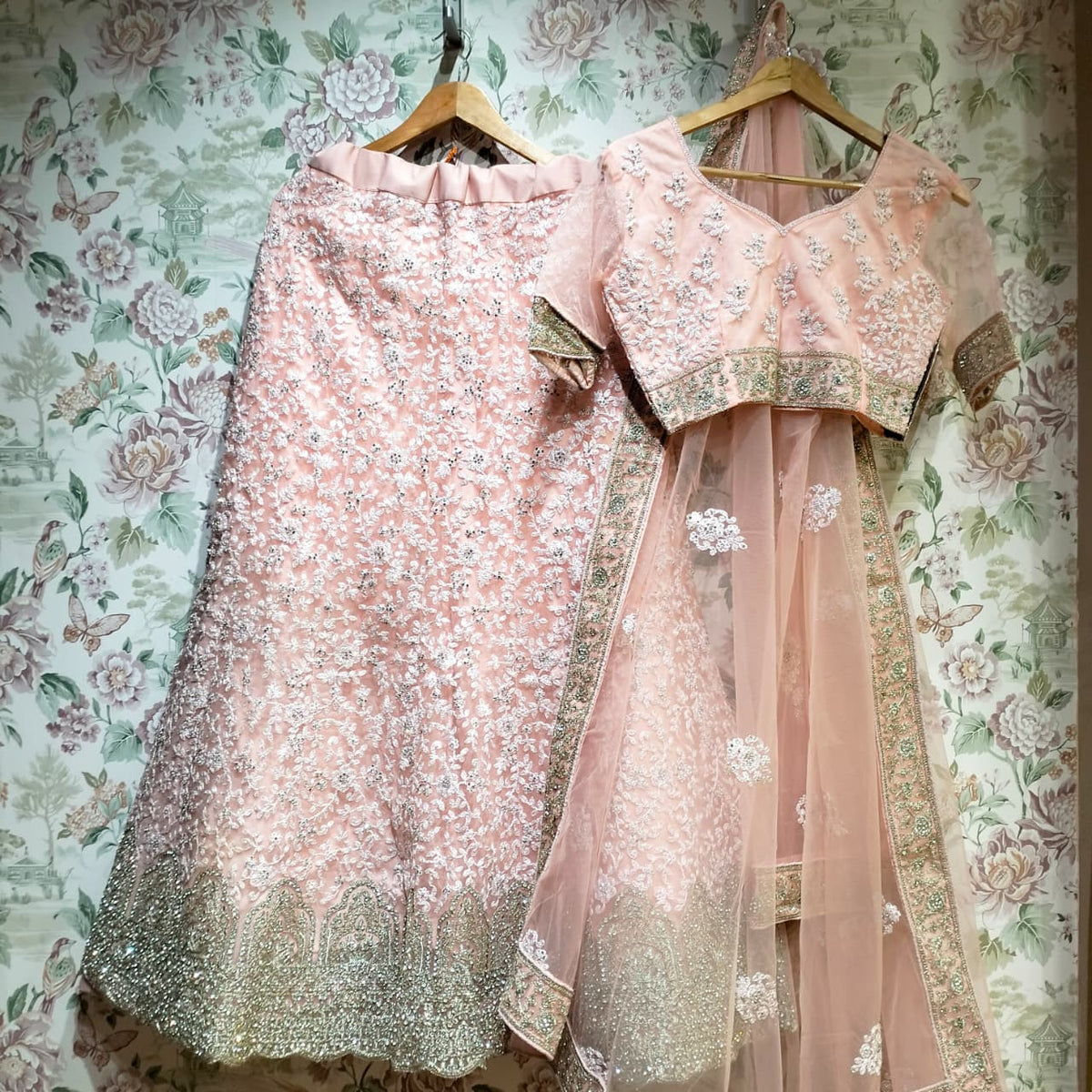 The Marwar Collection Edit: Pink Heritage Lehenga Ensemble II – Baby Pink – view 1
