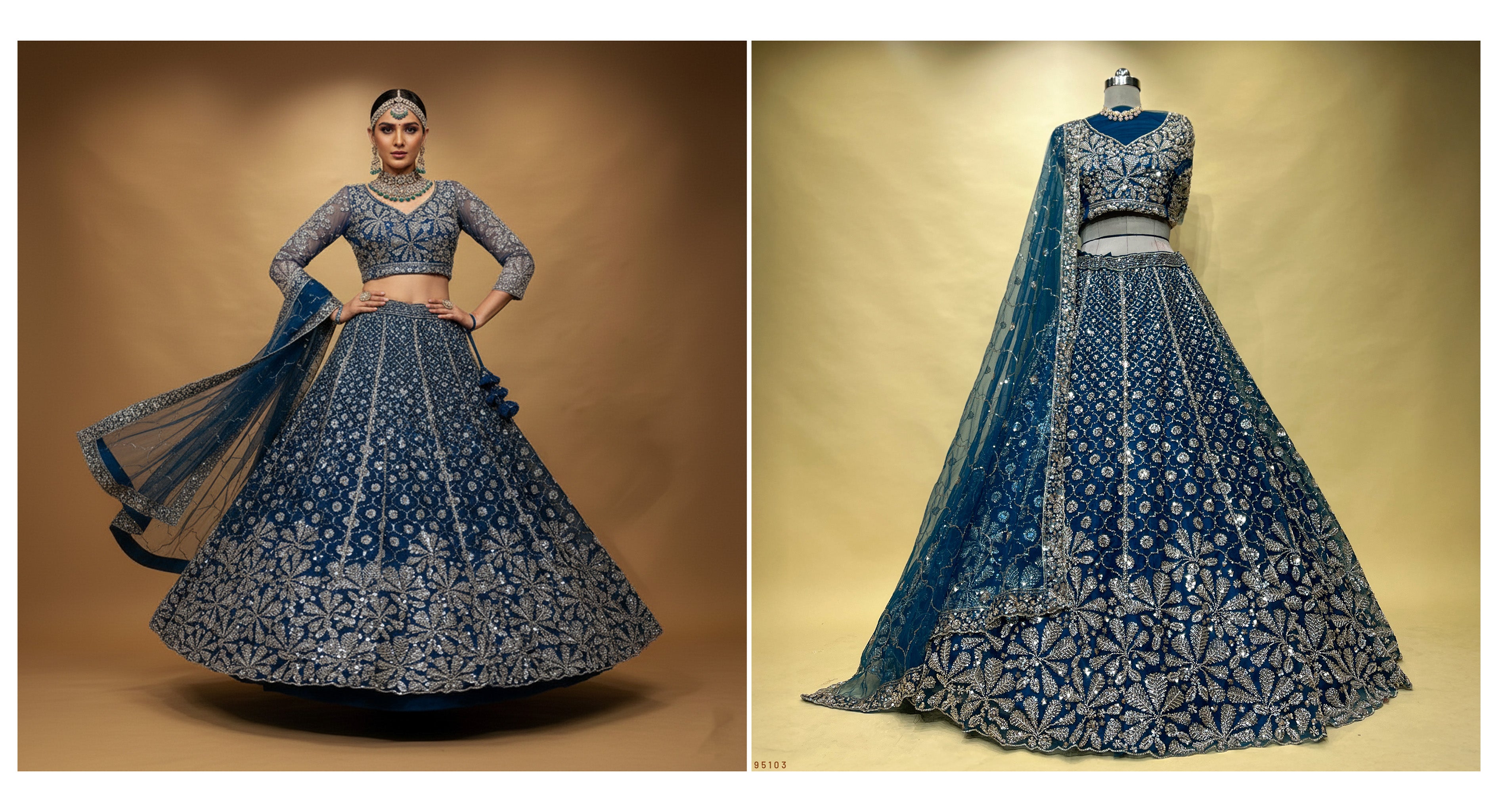 The Banaras Loom Edit: Wine Heritage Lehenga Ensemble I – Wine – view 3