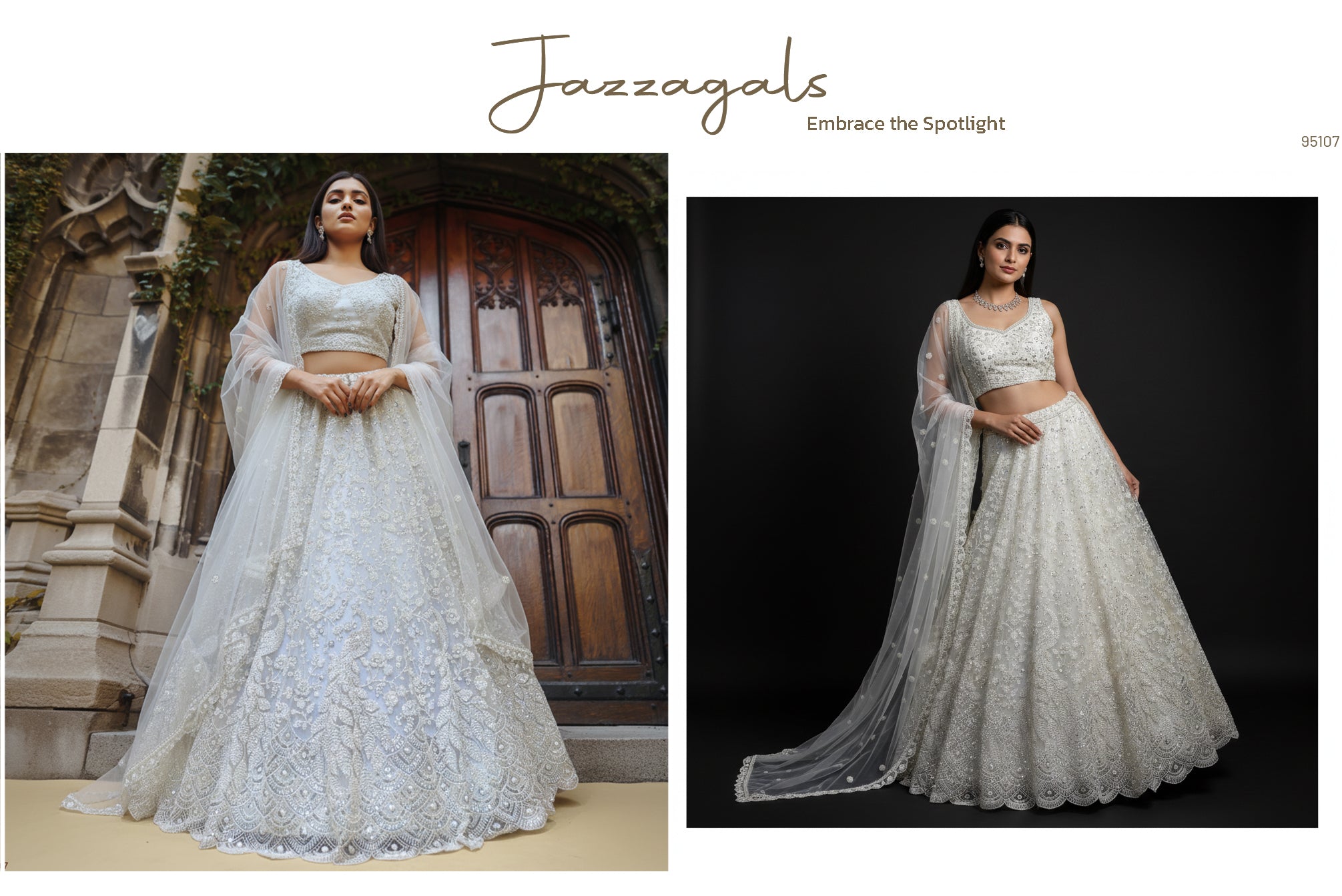 The Vivaha Heirloom: Lavender Net Lehenga Ensemble – Lavender – view 2