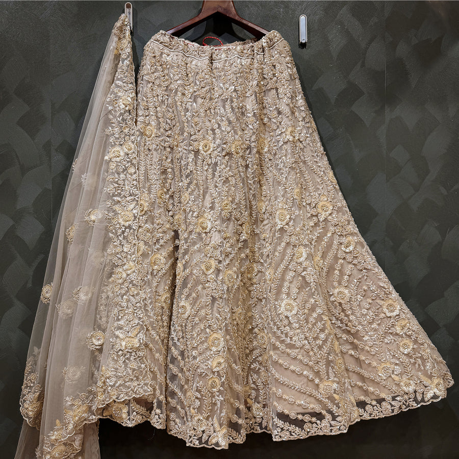 The Banaras Loom Collection: Ivory Heritage Lehenga Ensemble I