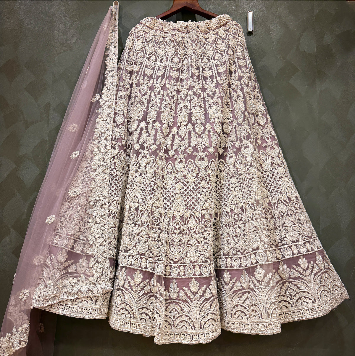 The Udaipur Royal Collection: Lavender Heritage Lehenga Ensemble I – Lavender – view 1