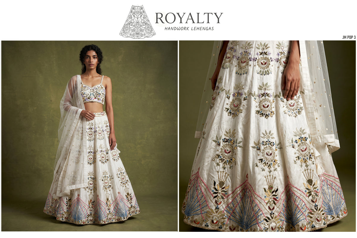 The Jaipur Palace Heirloom: Maroon Heritage Lehenga Ensemble IV – Maroon – view 4