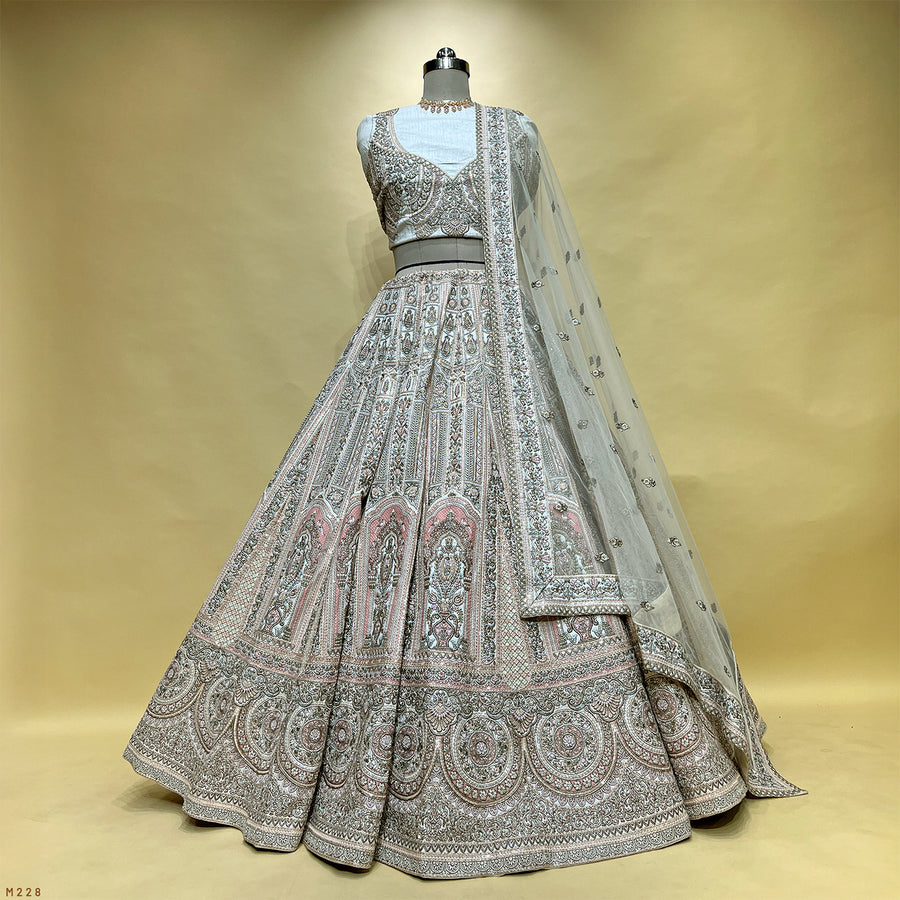 The Jaipur Palace Collection: Ivory Heritage Lehenga Ensemble I