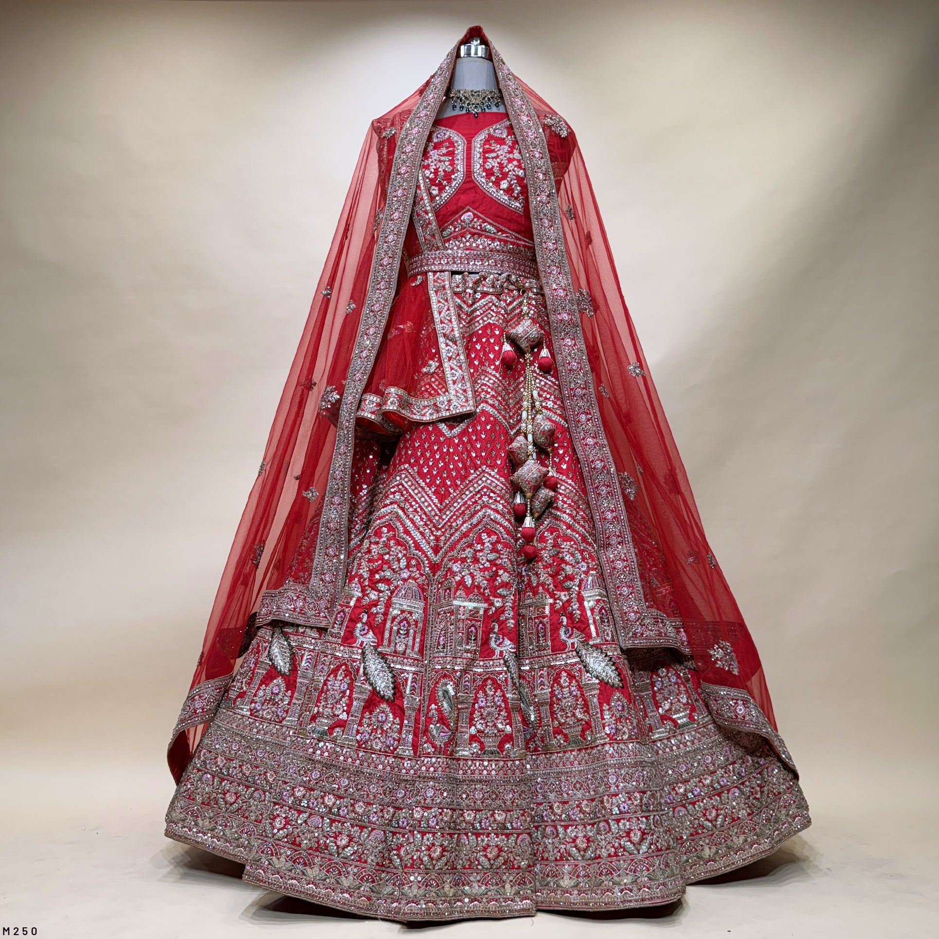 The Rajputana Darbar Edit: Pink Heritage Lehenga Ensemble – Pink – view 2