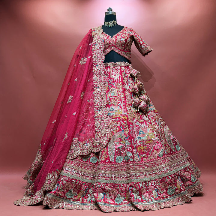 The Kesariya Heritage Edit: Pink Lehenga Ensemble