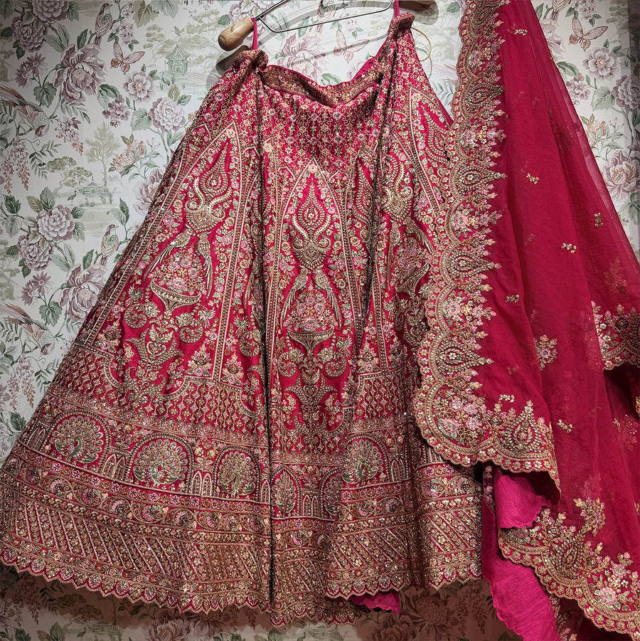The Pranaya Collection: Pink Lehenga Ensemble