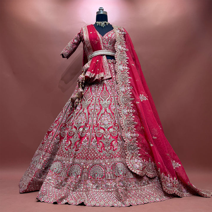 The Pranaya Collection: Pink Lehenga Ensemble