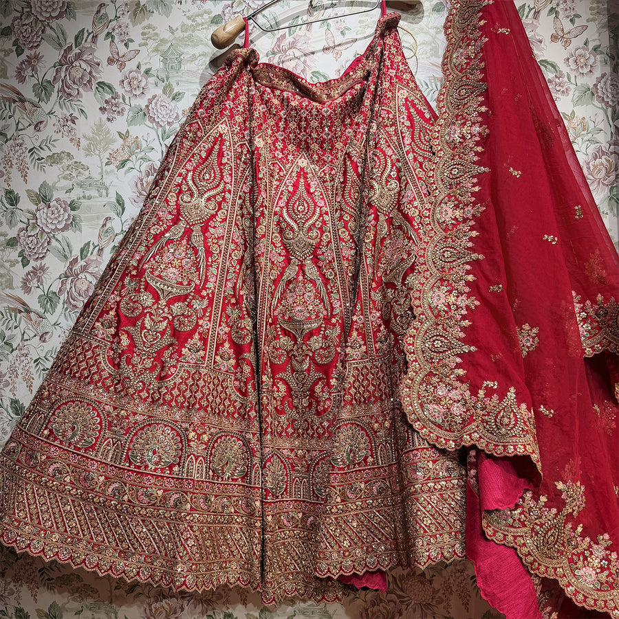 The Pranaya Collection: Pink Lehenga Ensemble