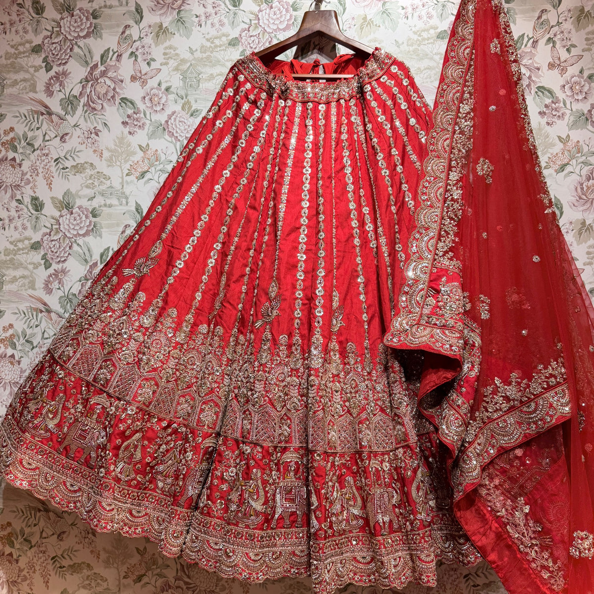 The Rang Mahal Edit: Pink Lehenga Ensemble II - Red - view 4