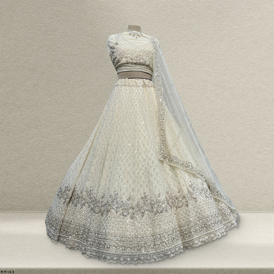 The Banaras Loom Heirloom: Blue Heritage Lehenga Ensemble