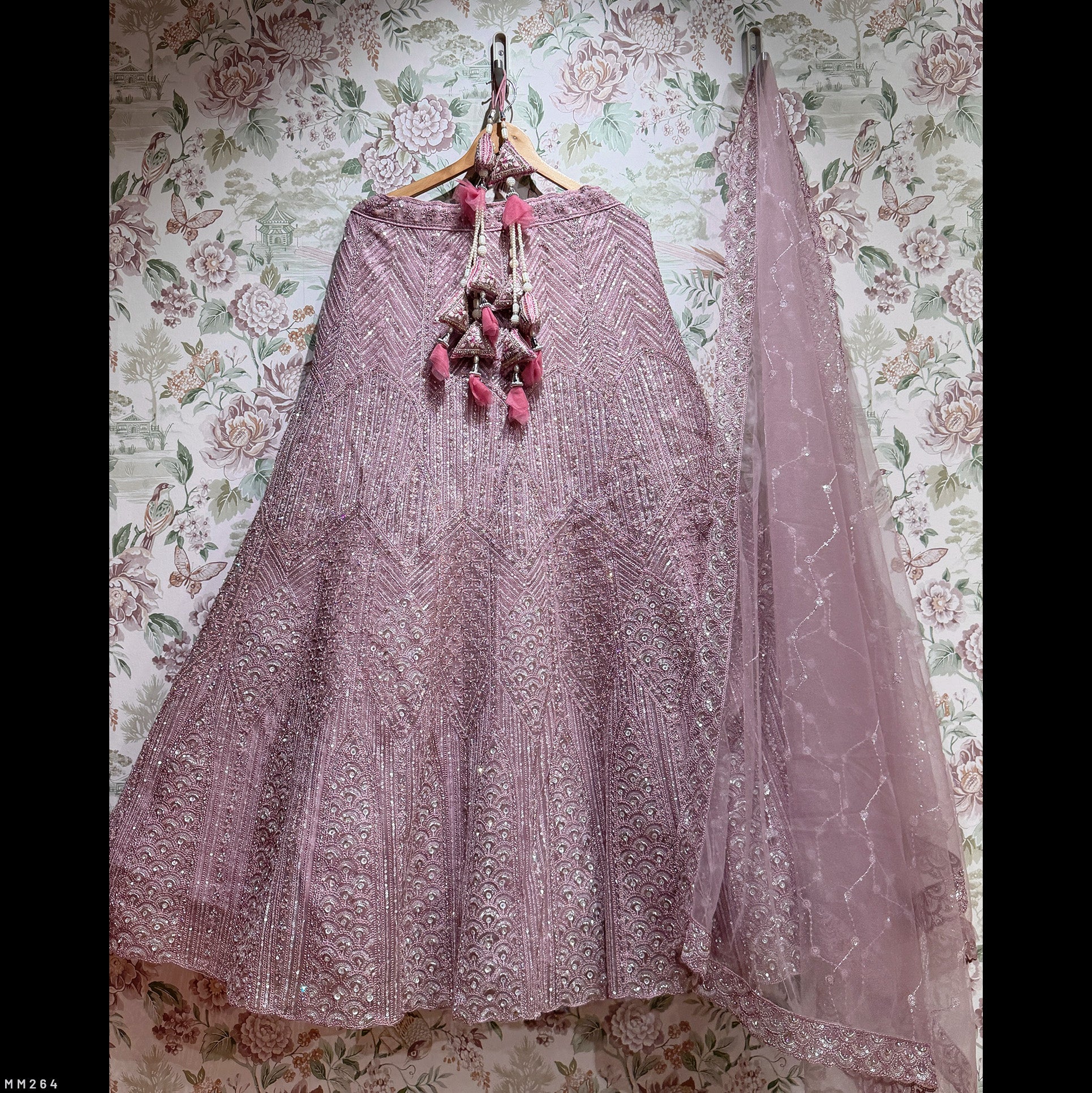 The Utsav Edit: Blue Heritage Lehenga Ensemble – Blue – view 2