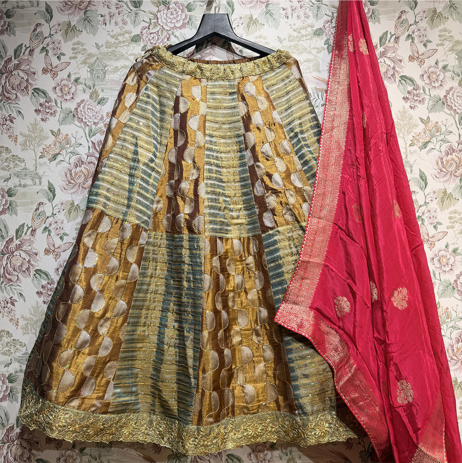 The Jaipur Palace Heirloom: Green Heritage Lehenga Ensemble