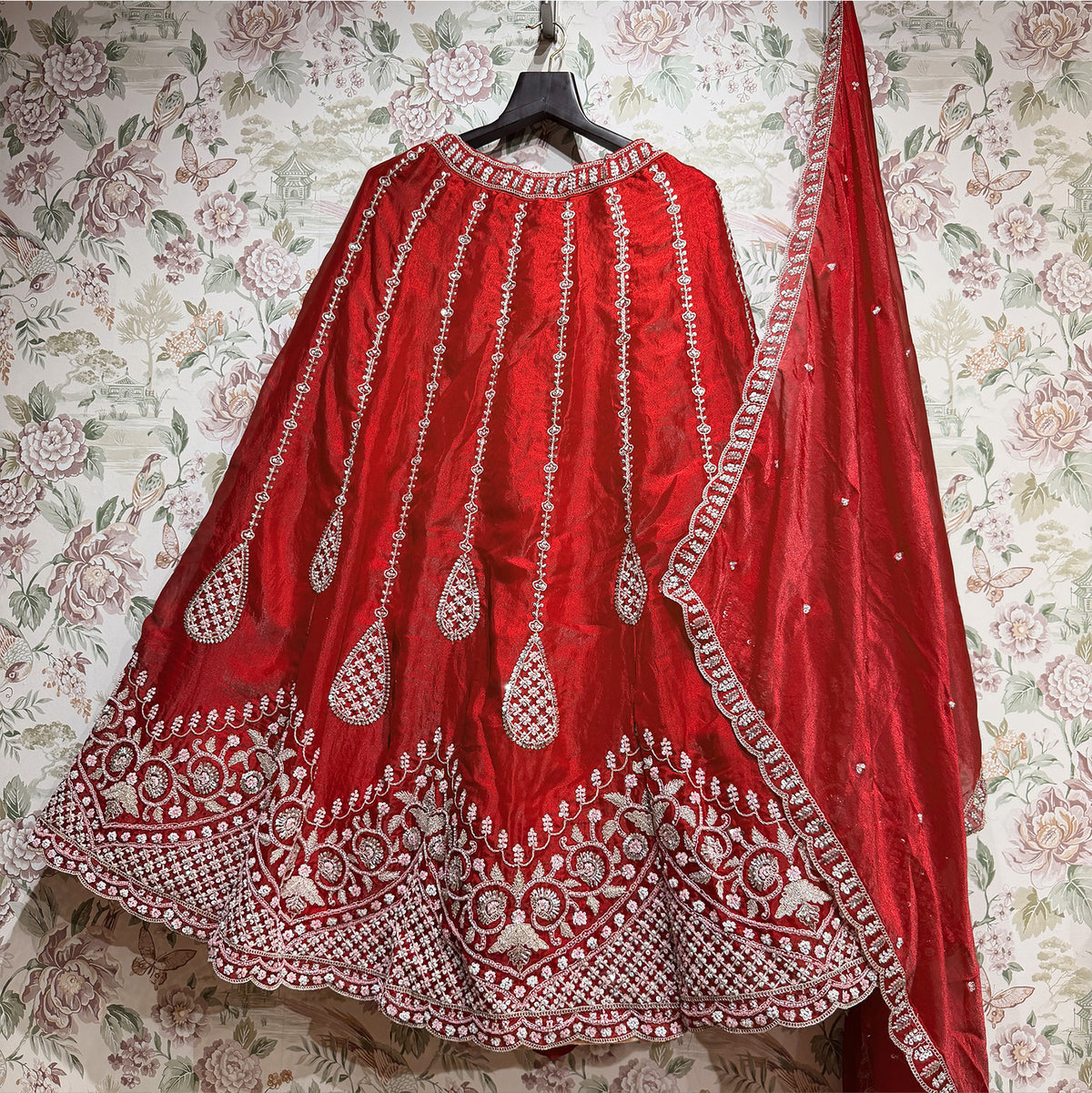 The Marwar Collection Edit: Red Heritage Lehenga Ensemble III – Red – view 1