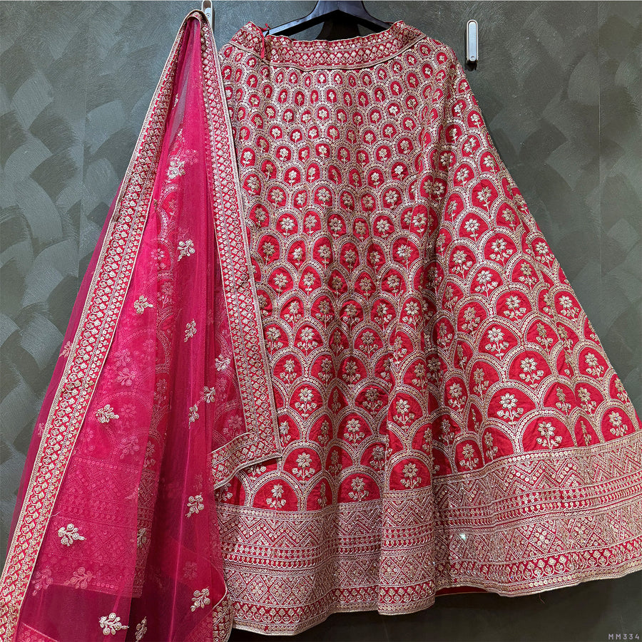 The Kashi Trousseau Edit: Pink Heritage Lehenga Ensemble I