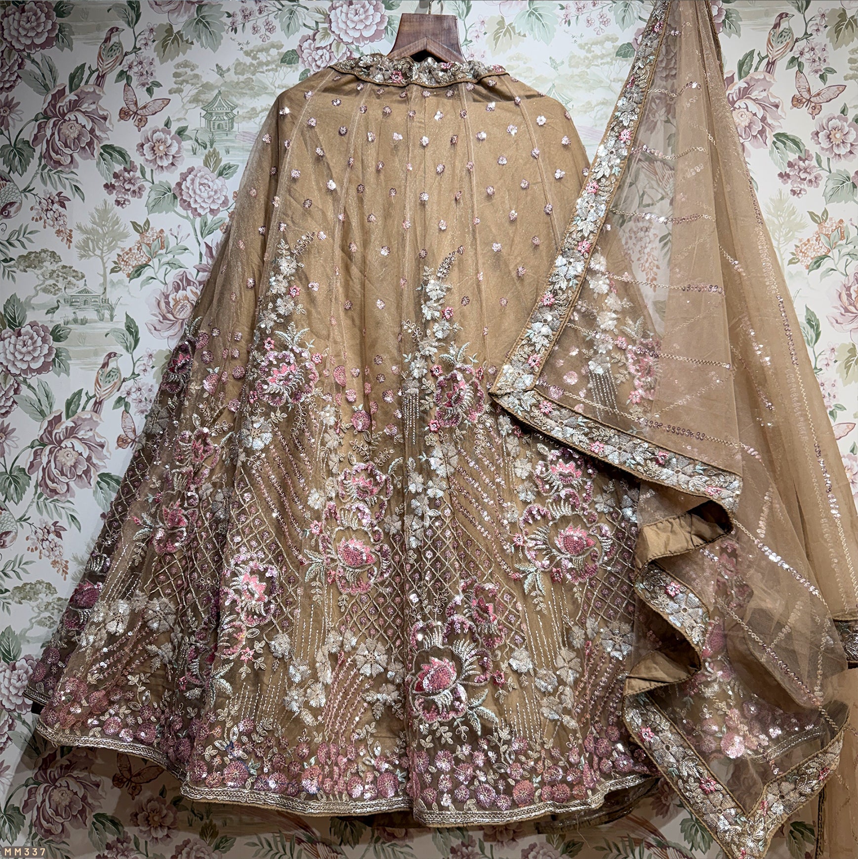 The Udaipur Royal Darbar: Ivory Heritage Lehenga Ensemble III – Ivory – view 1