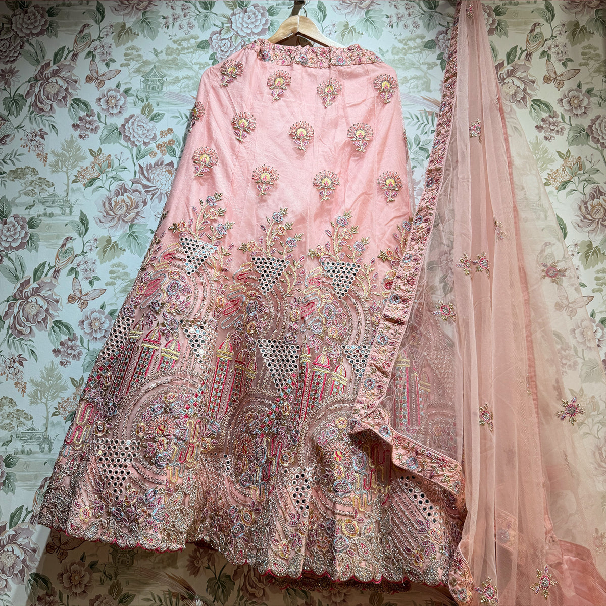 The Jaipur Palace Collection: Blue Heritage Lehenga Ensemble I – Blue – view 2