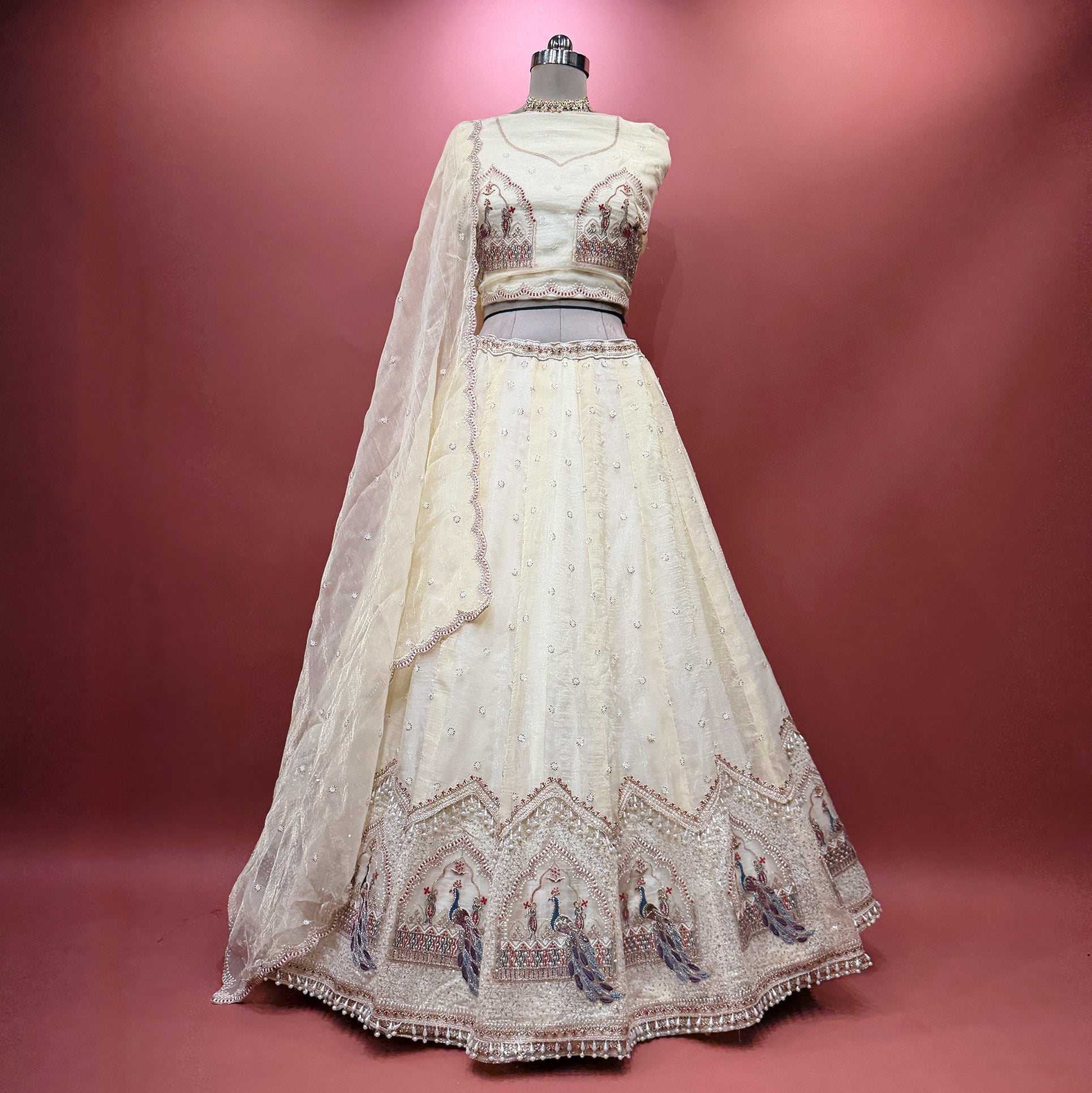 The Marwar Collection Edit: Ivory Heritage Lehenga Ensemble II – Ivory – view 1