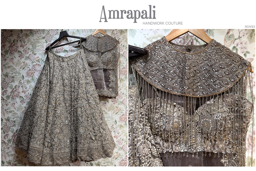 The Utsav Edit: Grey Heritage Lehenga Ensemble II