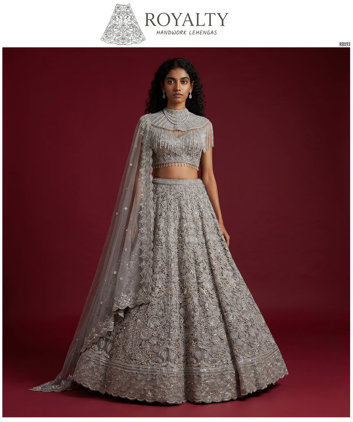 The Utsav Edit: Grey Heritage Lehenga Ensemble II