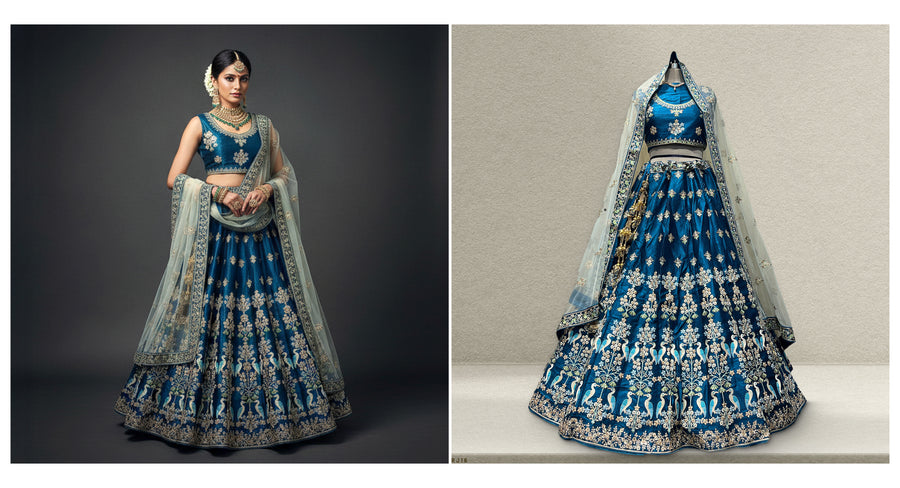 The Mewar Heritage Edit: Green Heritage Lehenga Ensemble II