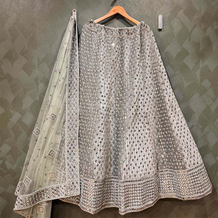 The Mewar Heritage Heirloom: Green Heritage Lehenga Ensemble II