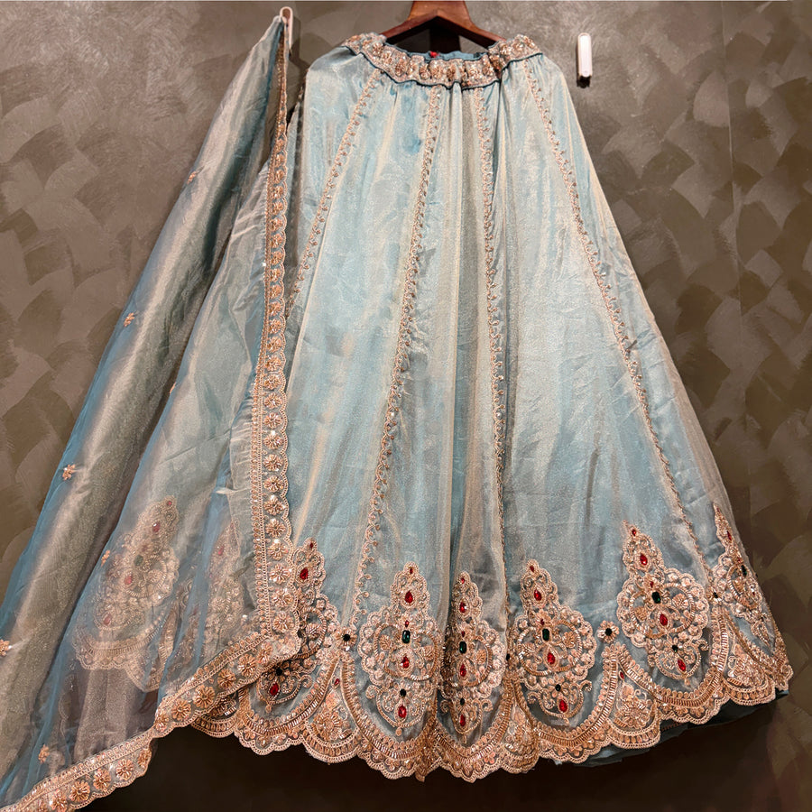 The Mewar Heritage Edit: Blue Heritage Lehenga Ensemble IV
