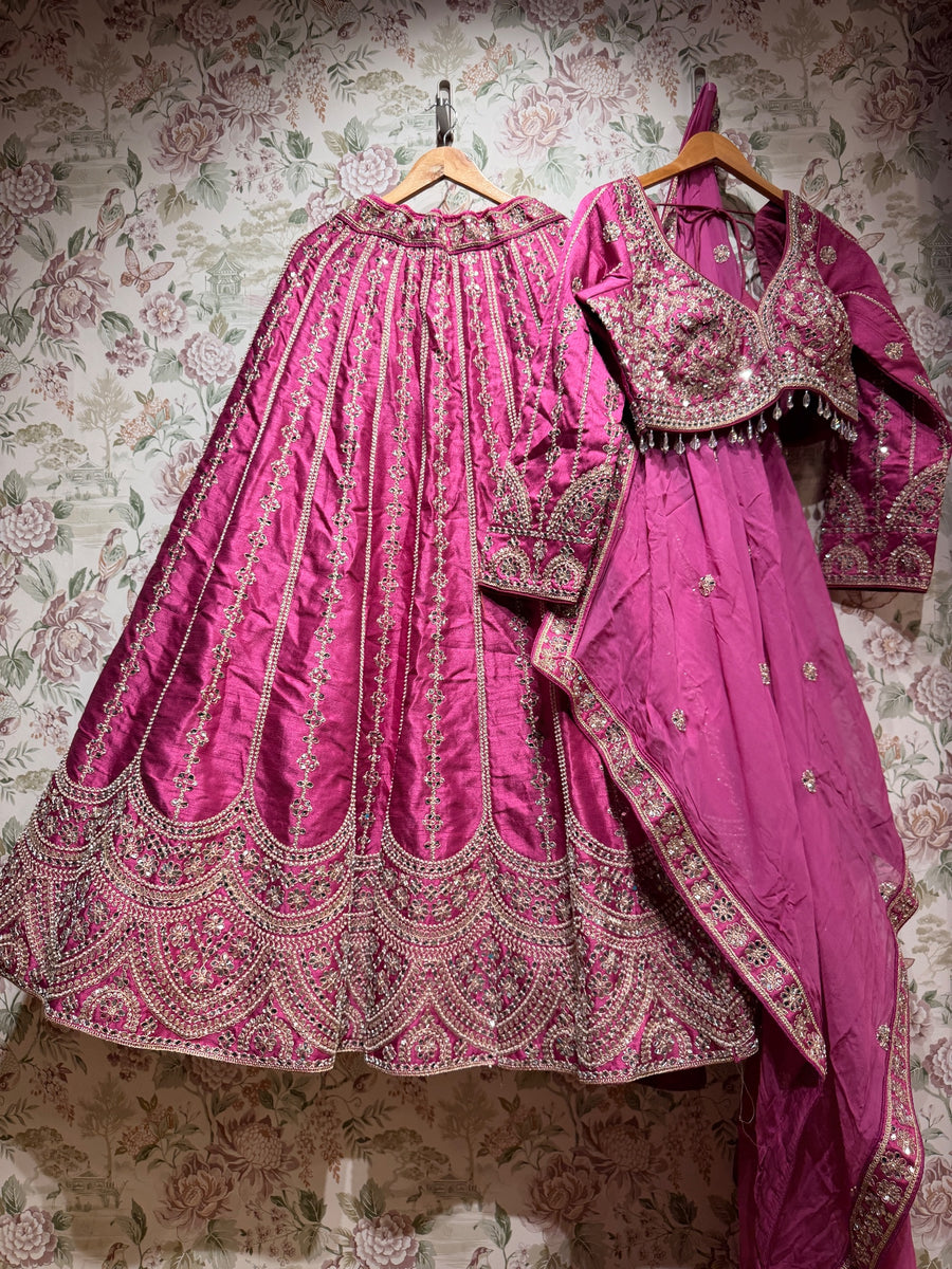 The Amber Fort Heirloom: Lavender Heritage Lehenga Ensemble IV