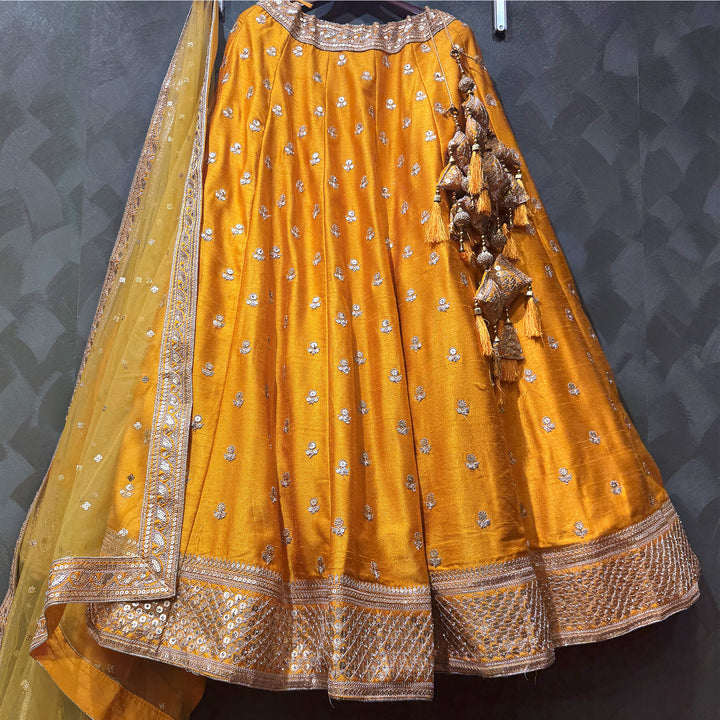 The Banaras Loom Collection: Blue Heritage Lehenga Ensemble II