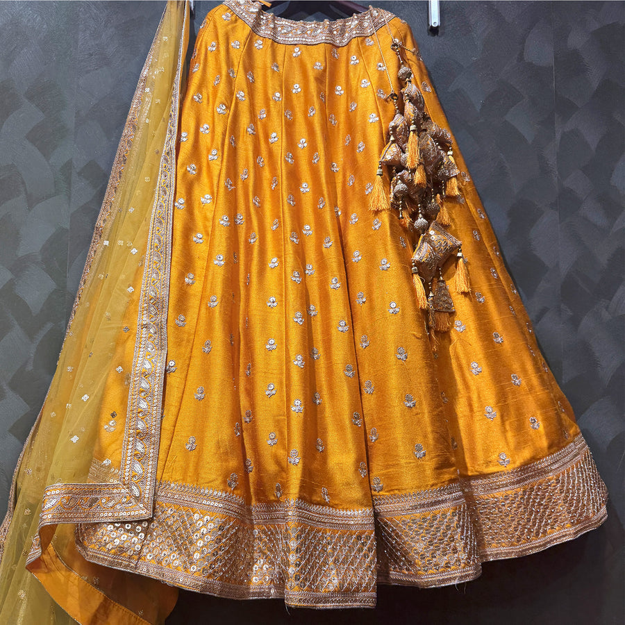 The Banaras Loom Collection: Blue Heritage Lehenga Ensemble II